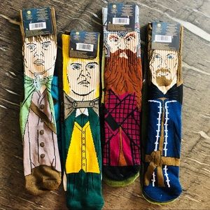 Lord of the Rings Character Socks 4 Pair NWT 6-12